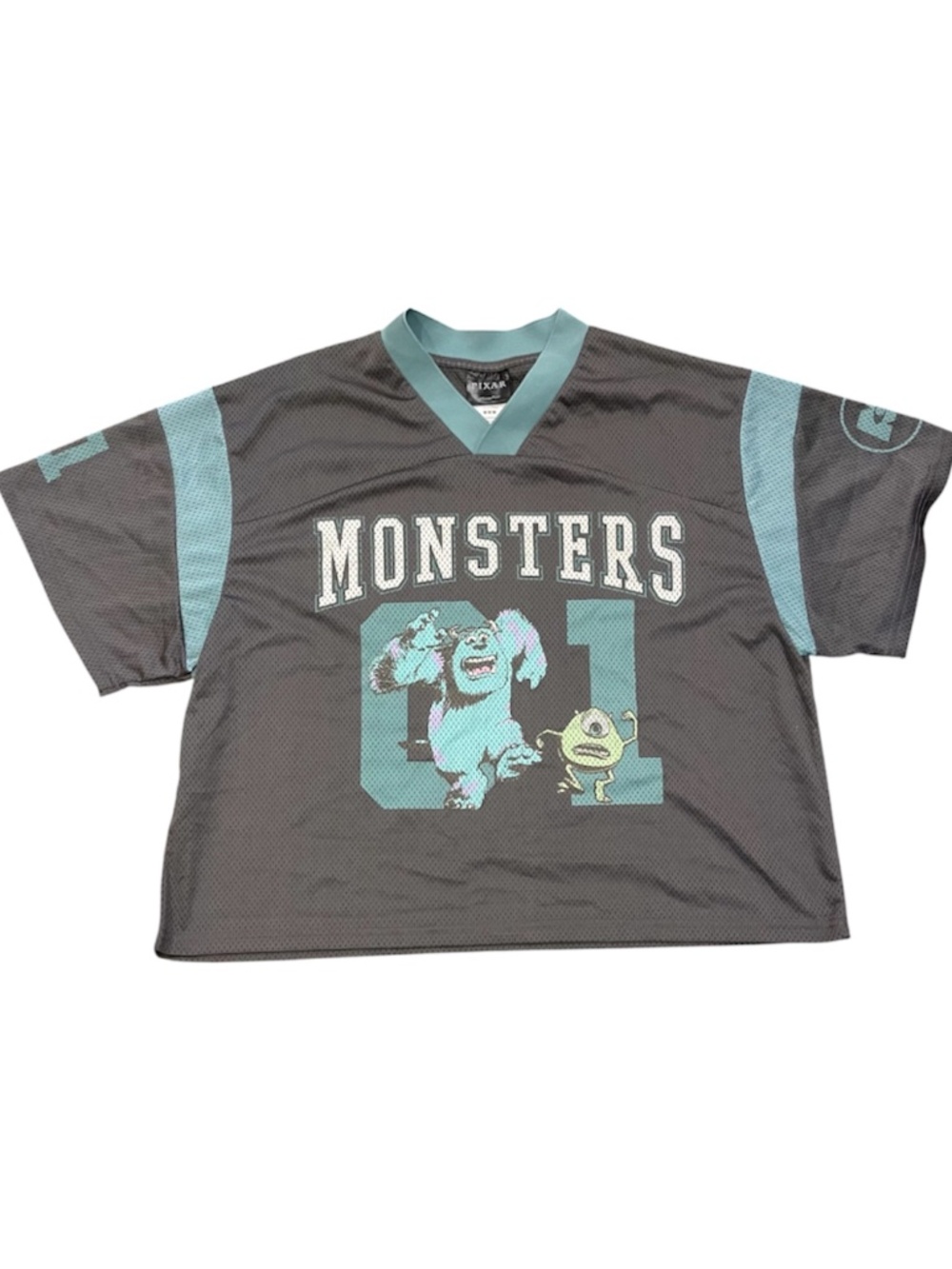 Pixar Monsters Inc Grey Jersey Mike and Sully Women’s Size M